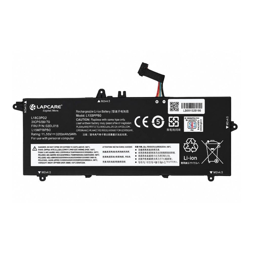Lapcare Laptop Battery Compatible For Lenovo Thinkpad T490S | L18C3PD2 - Image 2