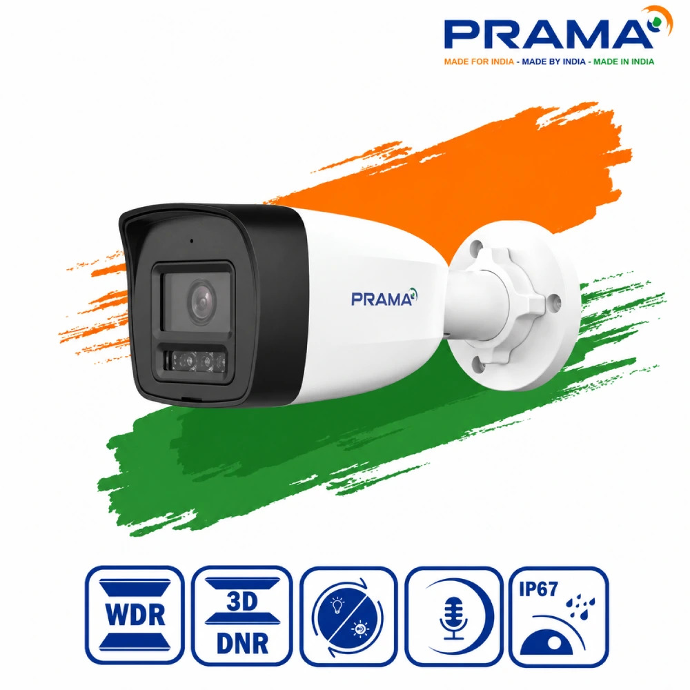 PRAMA IP BULLET CAMERA 2MP HYBRID WITH MIC 4mm (NC320P1-WNM-D2) - Image 2