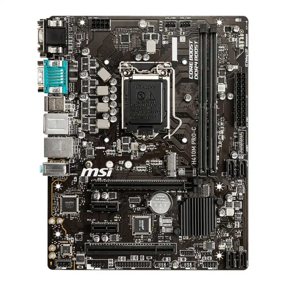 MSI Motherboard H410M PRO-C DDR4 For Intel 10th Gen - Image 4