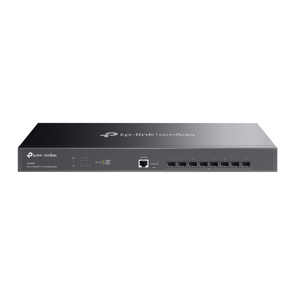 TP-Link Omada SX3008F | 8 Port 10G SFP+ Enterprise Level Switch | L2+ Smart Managed - Image 2