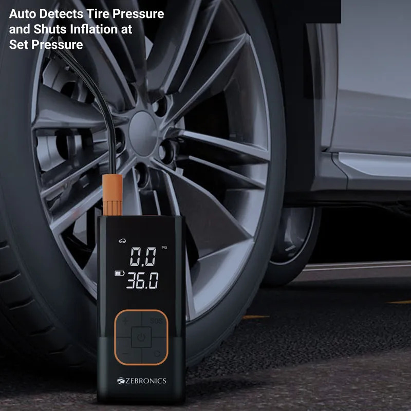 Zebronics Tire Inflactor With Power Bank Zeb 17TI4 - Image 2