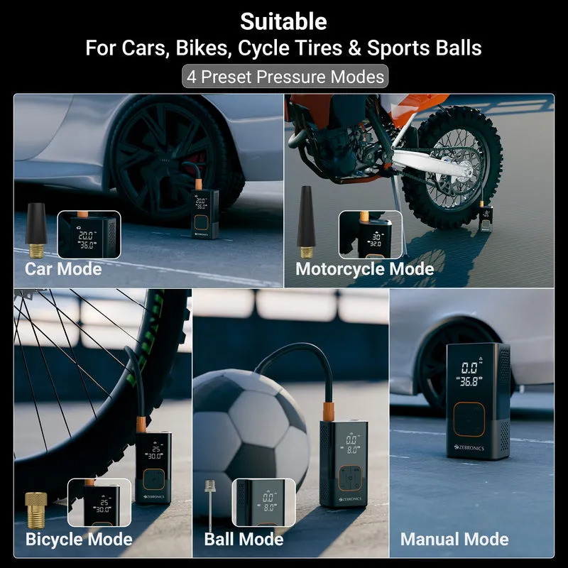 Zebronics Tire Inflactor With Power Bank Zeb 17TI4 - Image 4