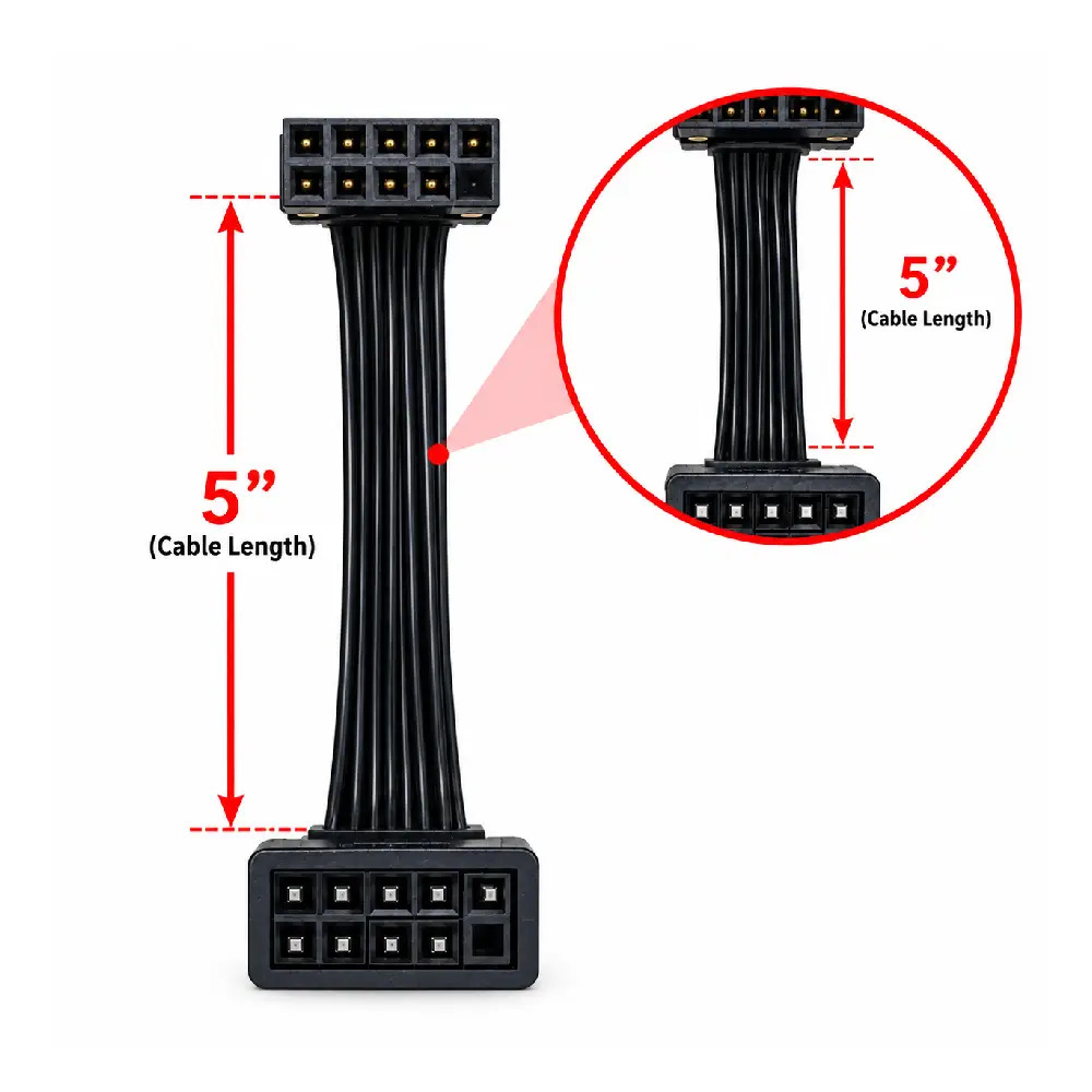 Branded F Panel extension cable 5" - Image 3