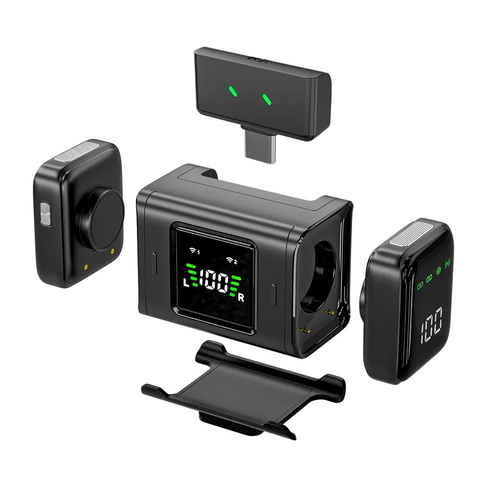 DigiTek Wireless Microphone Type C With 2 Mic (DWM-126) - Image 2