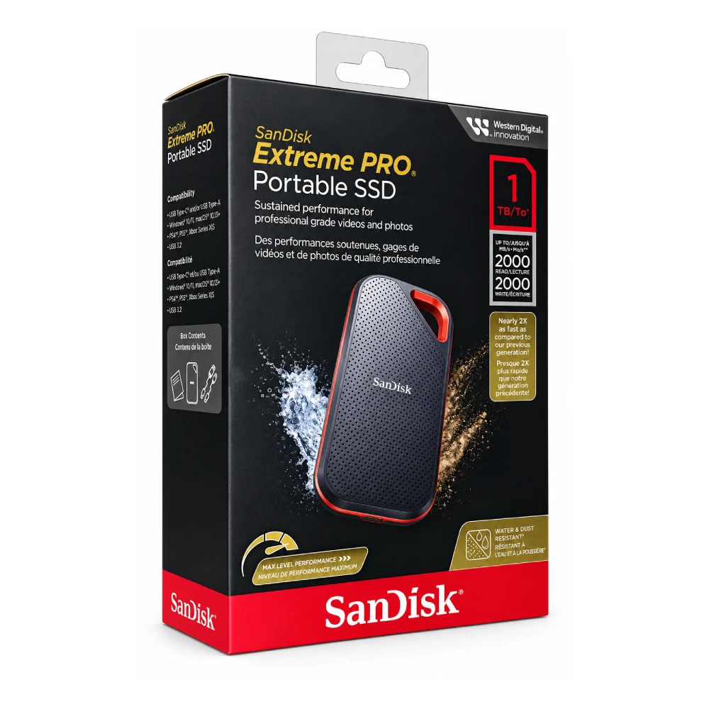 Sandisk External SSD 1TB Extreme Pro Type-C E81