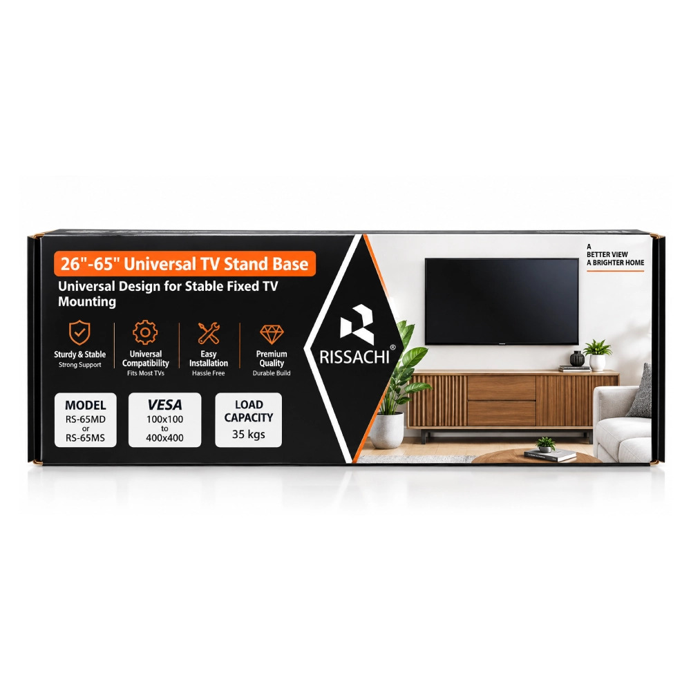 Rissachi LED Wall Mount Kit 26" To 65" | Moveable and Adjustable