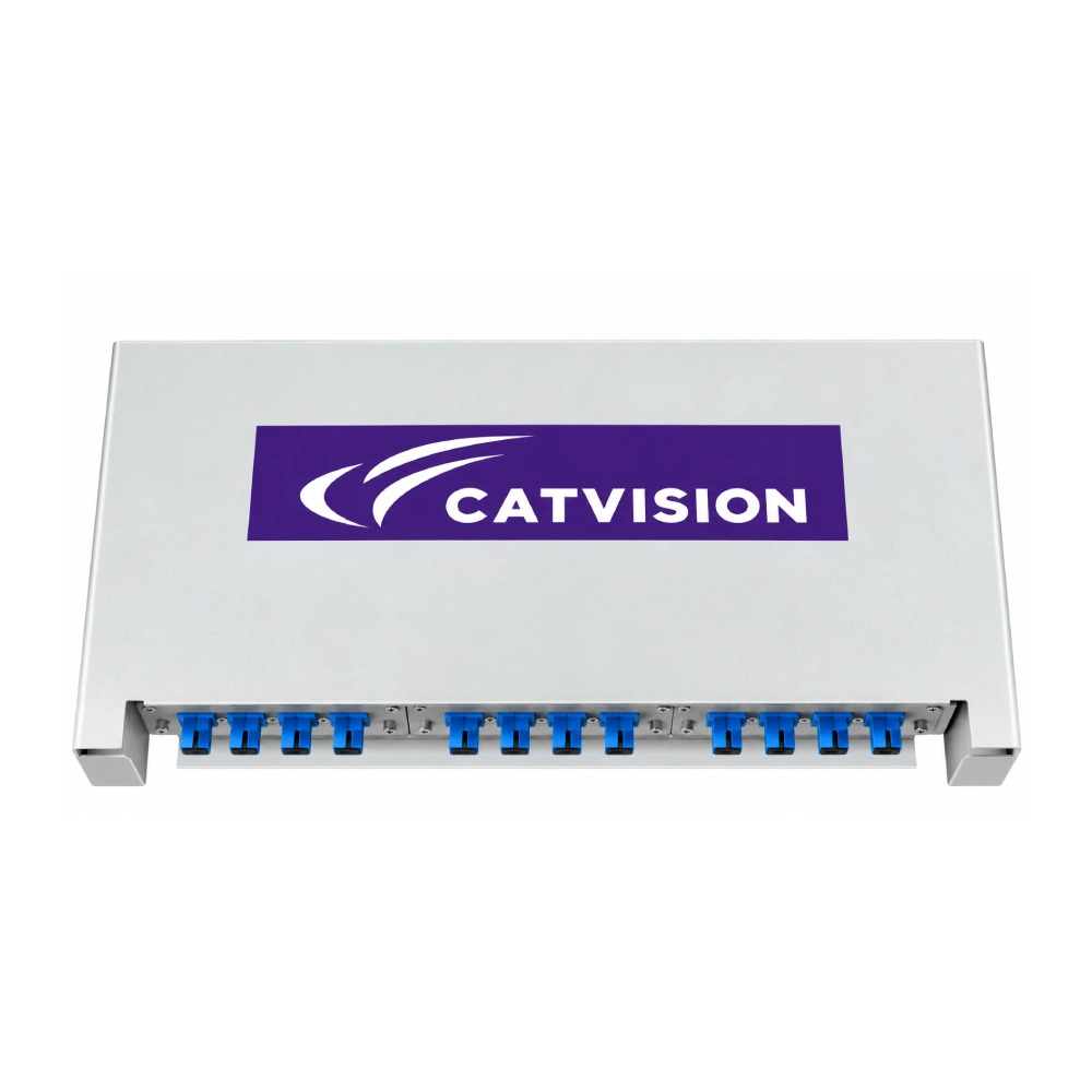 CATVISION Patch Panel Unit LIU Fully Loaded Rack Mount Sliding SC/UPC (12F) - Image 2