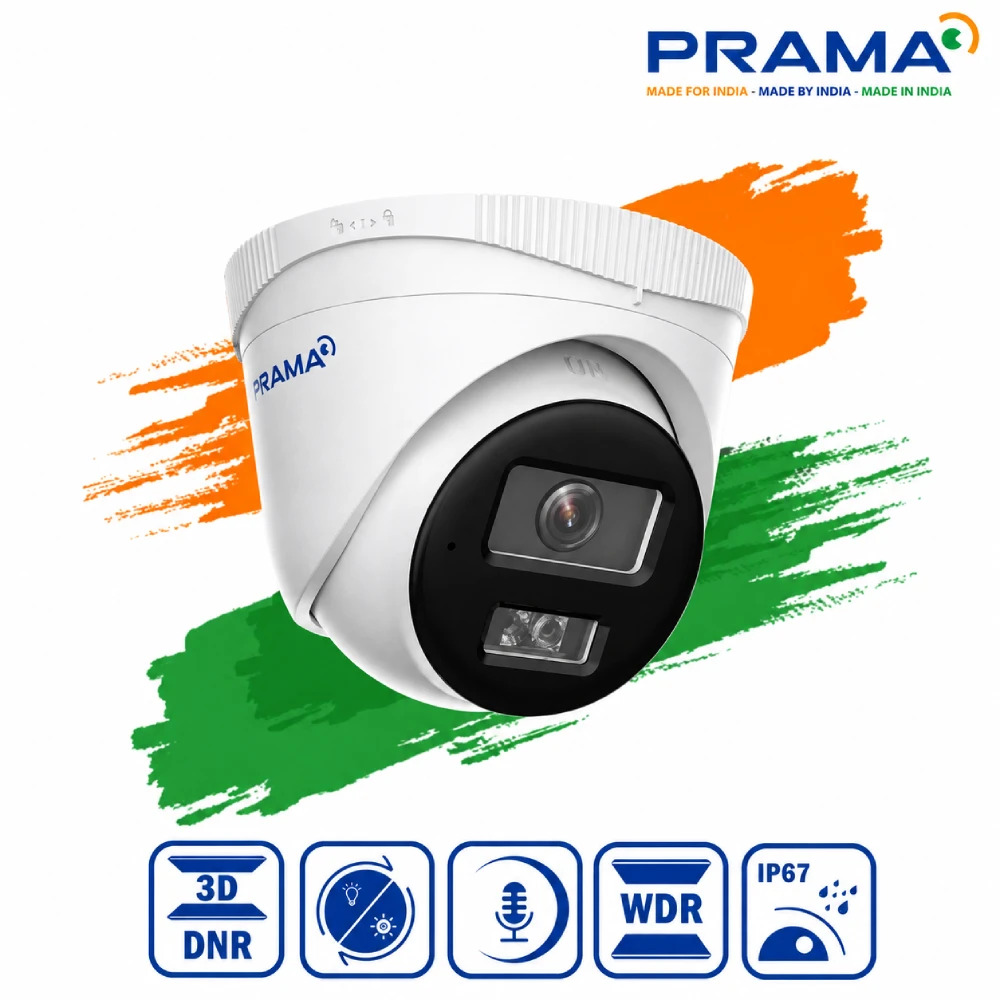 PRAMA IP DOME CAMERA 2MP HYBRID WITH MIC 2.8mm (NC323P1-WNM-D2) - Image 2