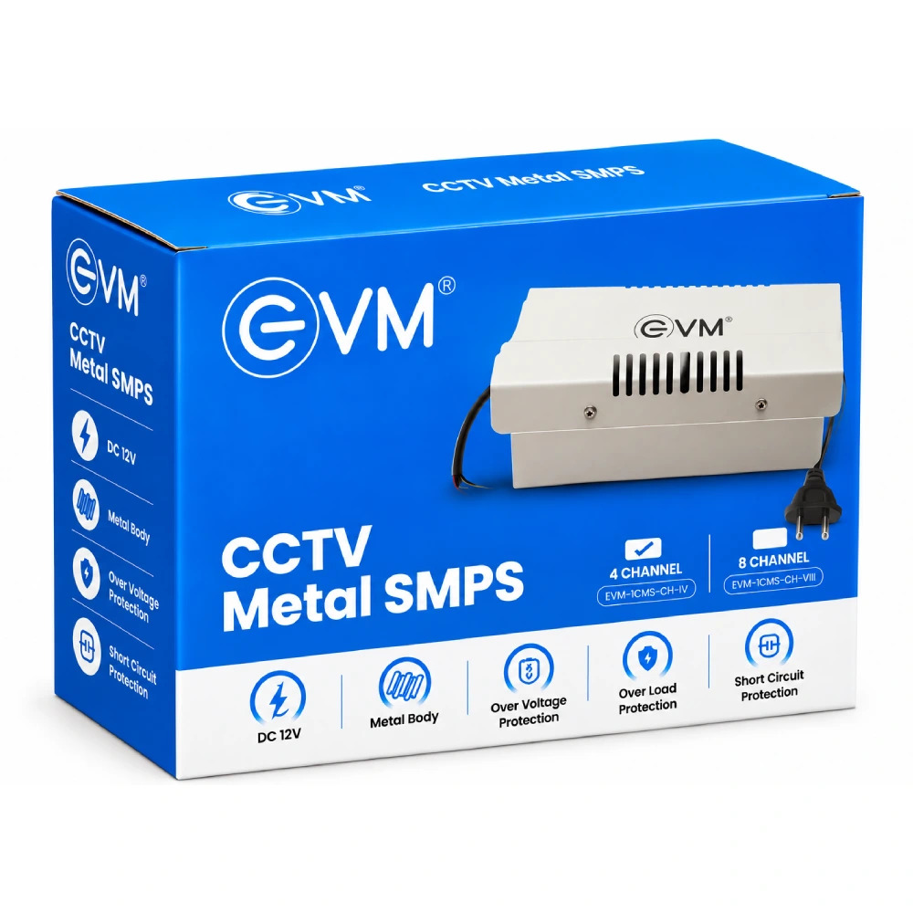 EVM CCTV Power Supply 12v For 4ch (4CMS-01-W)