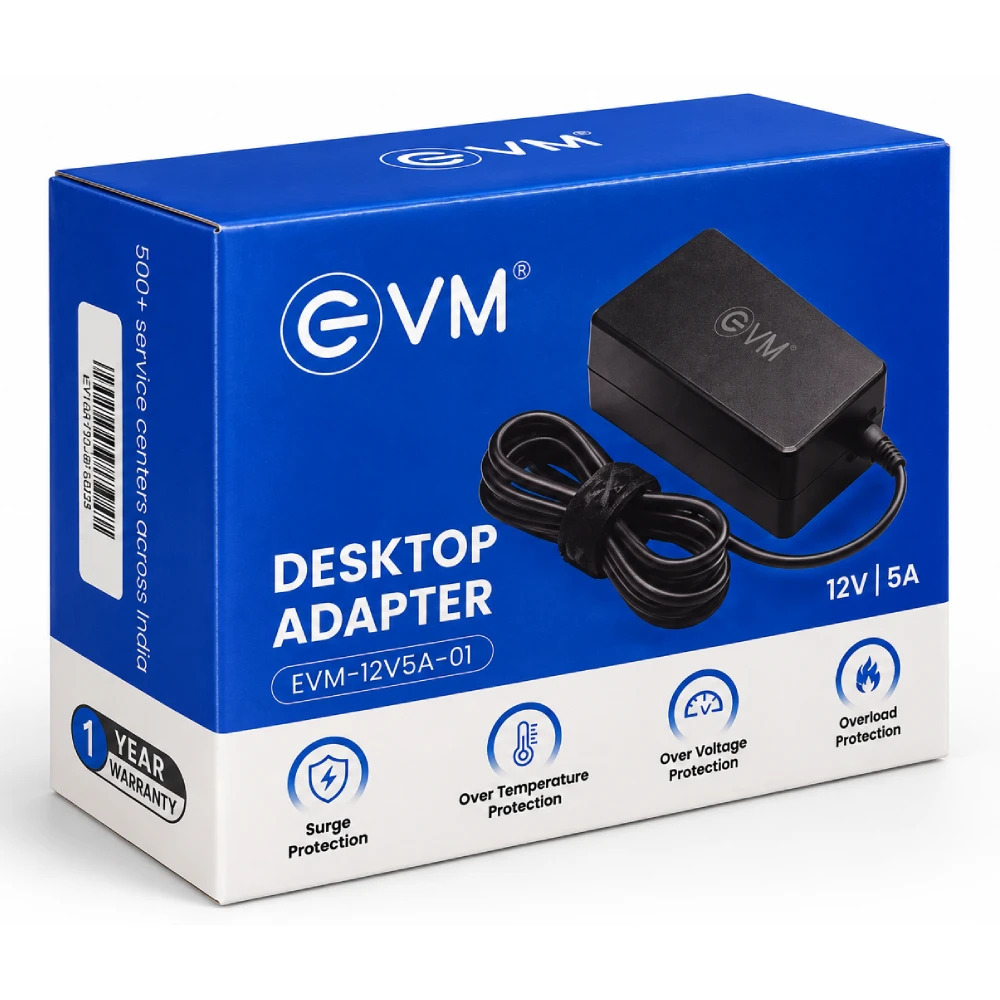 EVM Power Adapter 12v/5a DC Pin