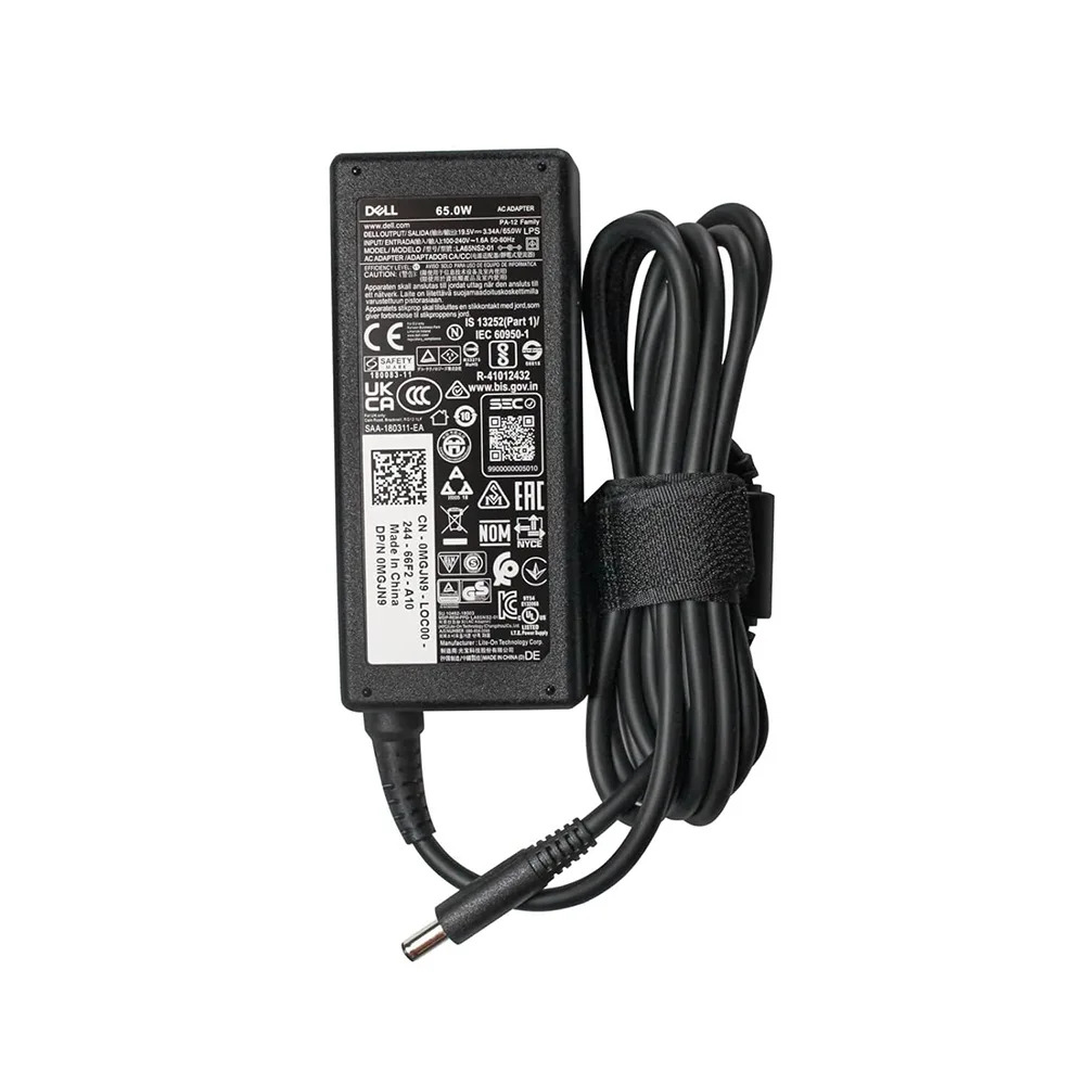 Dell Laptop Adapter Original 65w 19.5V / 3.34A Small Pin | MGJN9 (Open Box) - Image 2