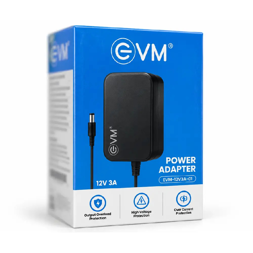 EVM Power Adapter 12v/3a DC Pin