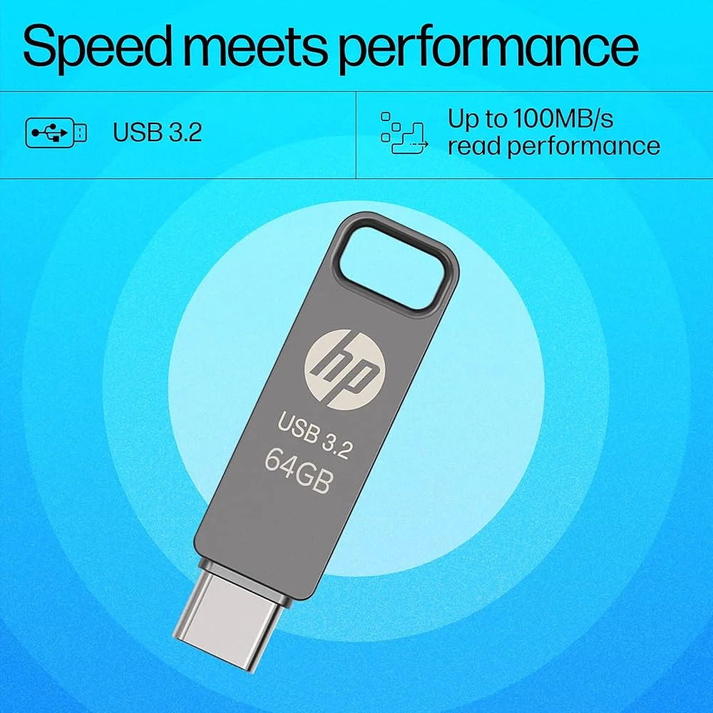 HP Pendrive 886C 64GB USB 3.2 Type-C OTG Grey - Image 3