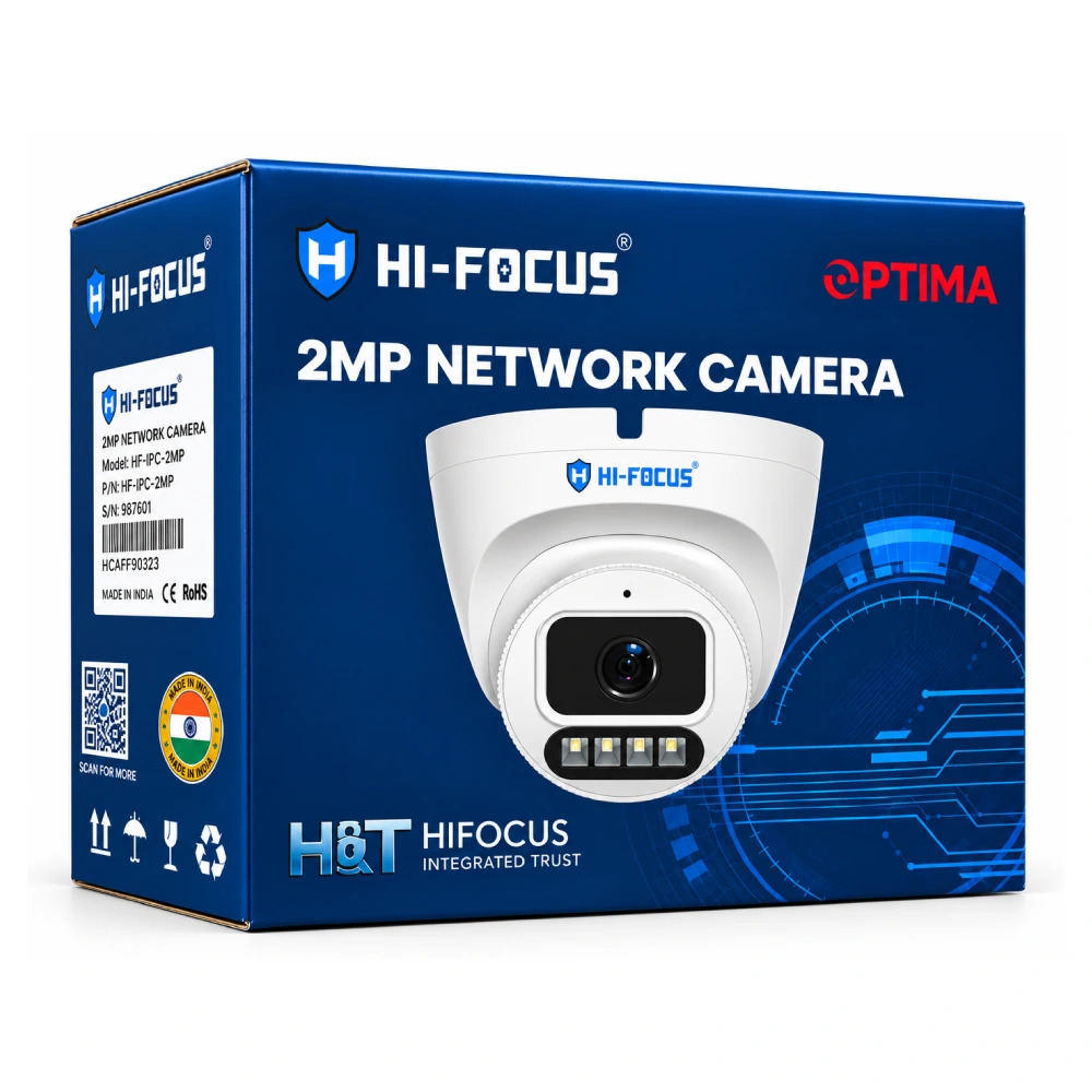 Hi-Focus 2MP IP Hybrid Dome Camera 2.8mm With Mic (D3402E-DL-I3)