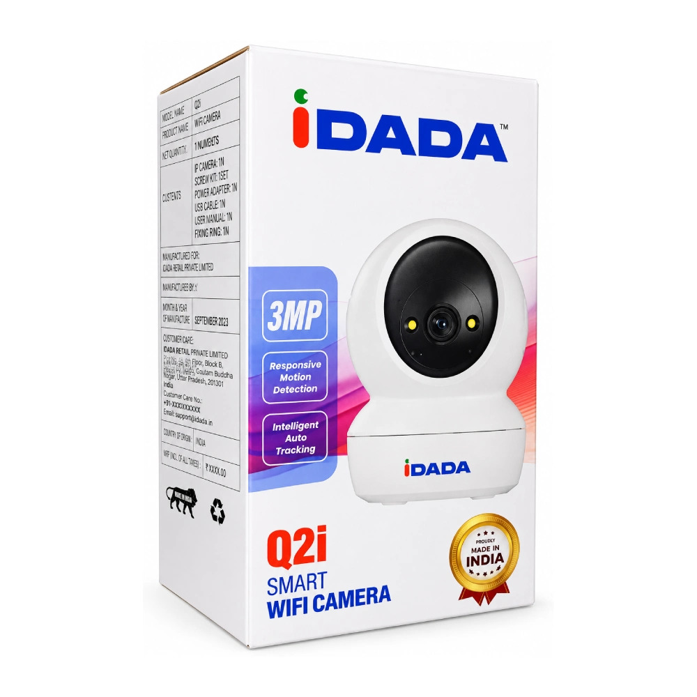 Prama iDADA PT WiFi Camera 3MP With Two Way Audio