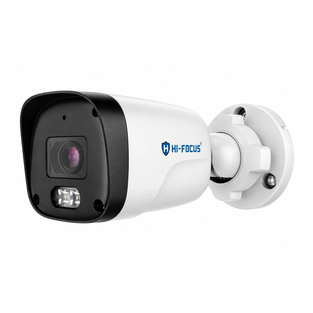 Hi-Focus 2MP IP Hybrid Bullet Camera 4mm With Mic (T4302E-DL-I3) - Image 2
