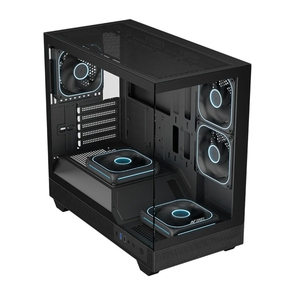 Ant Esports Gaming Cabinet Crystal Neo Mini ARGB (M-ATX, M-ITX) - Image 2