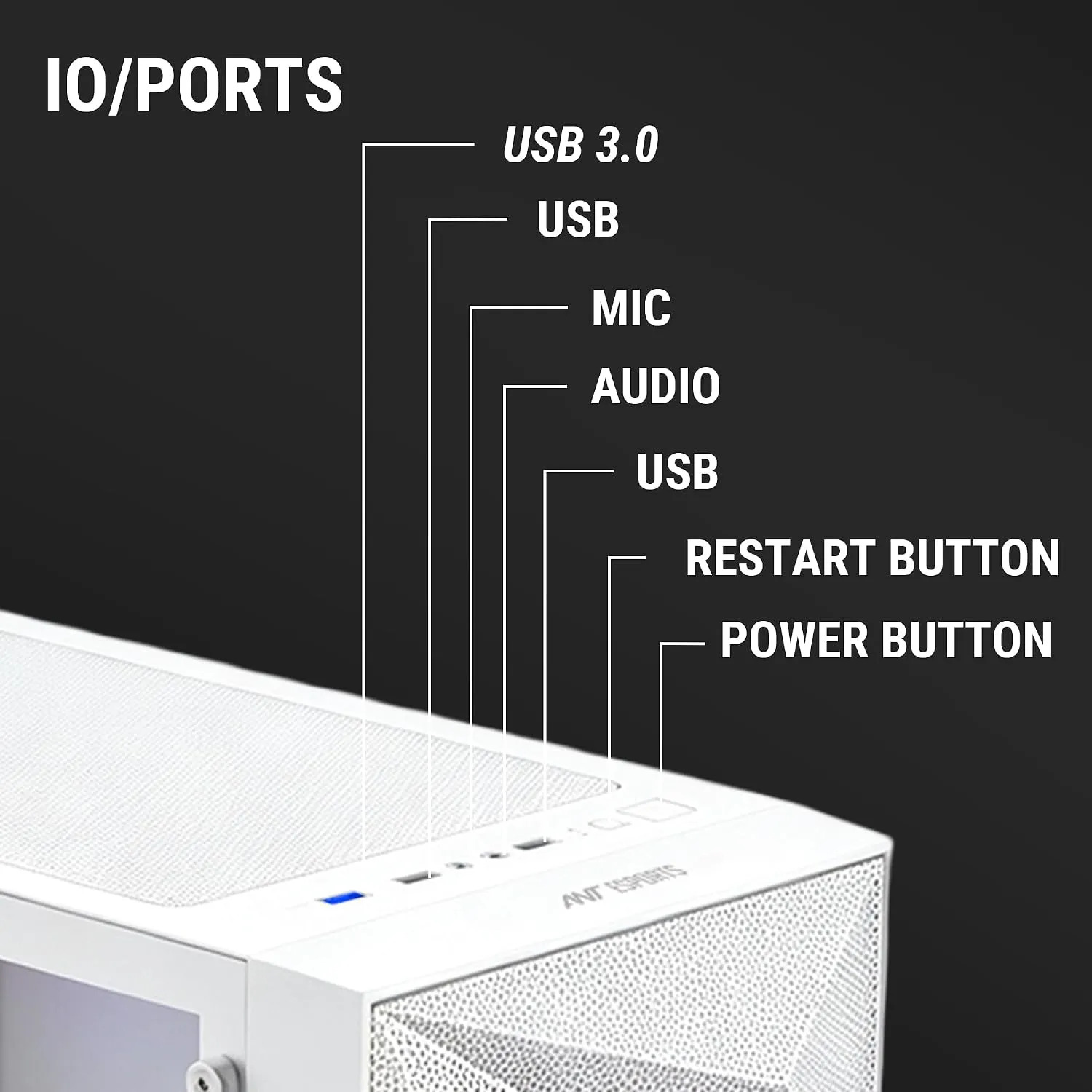 Ant Esports Gmaing Cabinet Elite 1200 White - Image 5