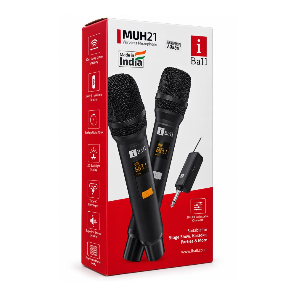 Iball Wireless Dual Microphone MUH21