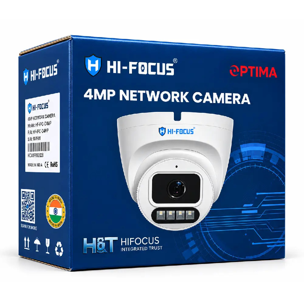 Hi-Focus 4MP IP Hybrid Dome Camera 2.8mm with Two Way Audio (D3304-DLS-R1)