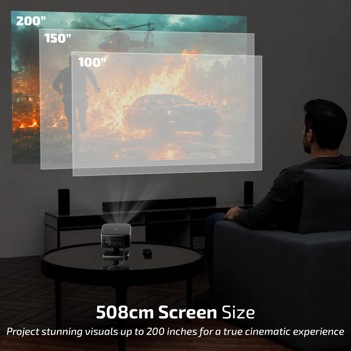 Iball Smart Projector Lumora 40 (USB| HDMI | AUX) - Image 3