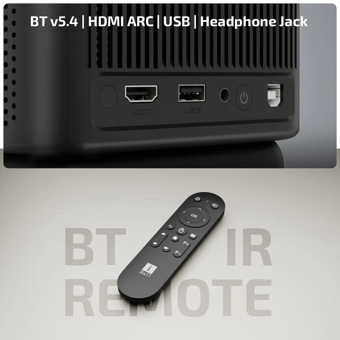 Iball Smart Projector Lumora 40 (USB| HDMI | AUX) - Image 4