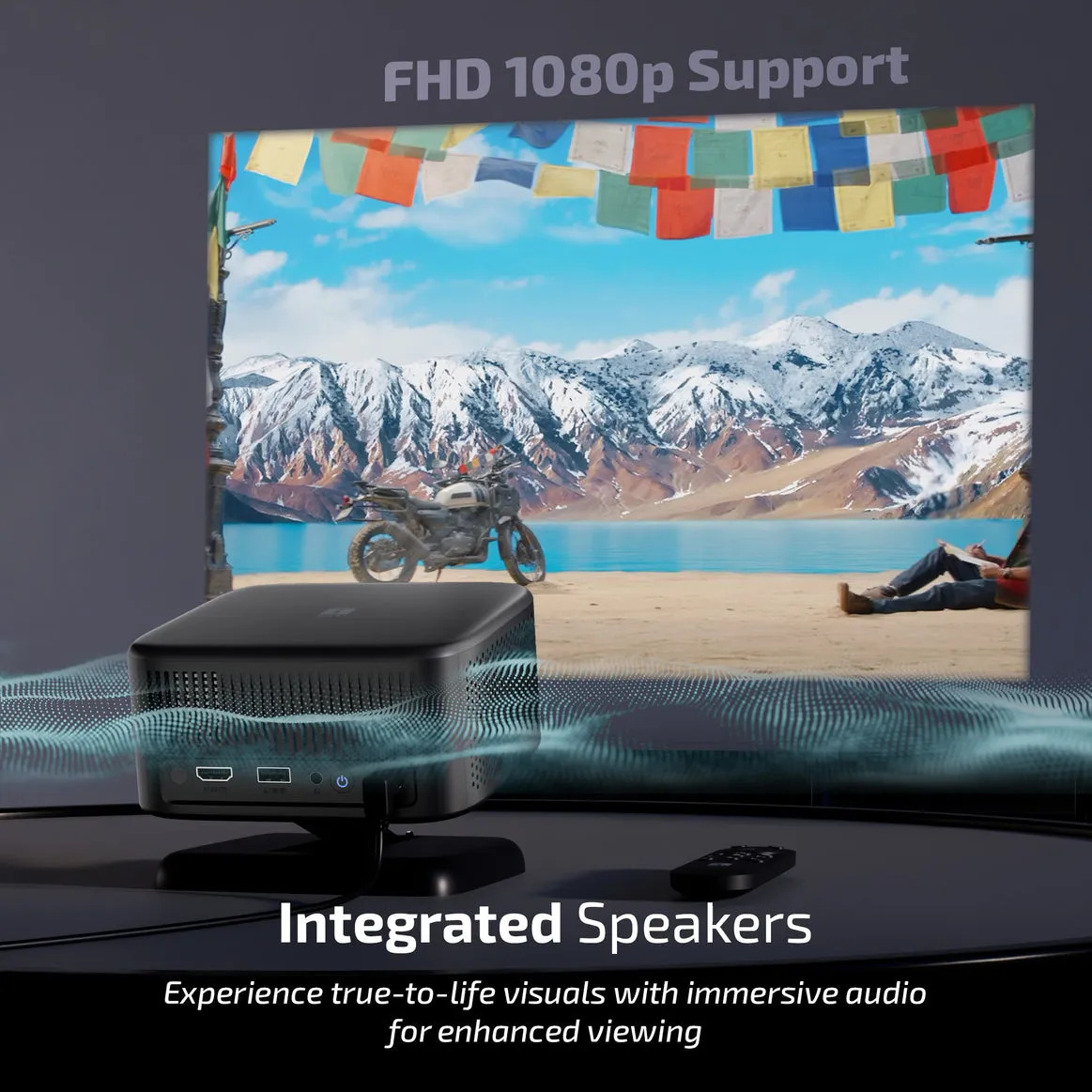 Iball Smart Projector Lumora 40 (USB| HDMI | AUX) - Image 5