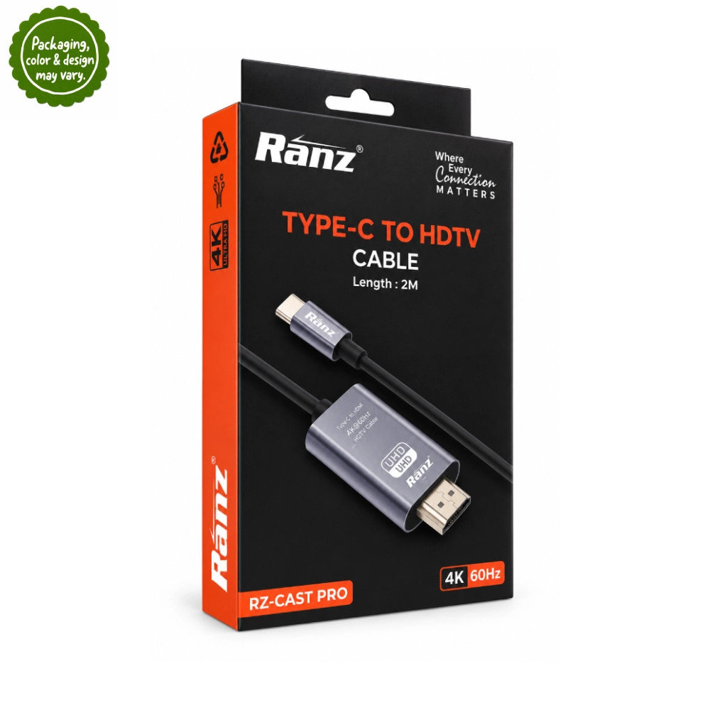 Ranz Type-C To Hdmi Cable 2m (RZ-CAST PRO)
