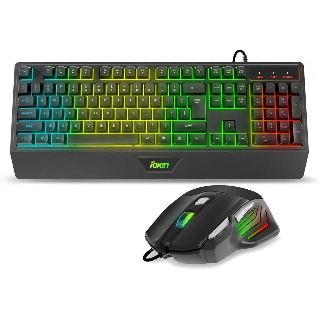 Foxin USB Gaming Keyboard Mouse Combo RGB (Endeavour) - Image 5