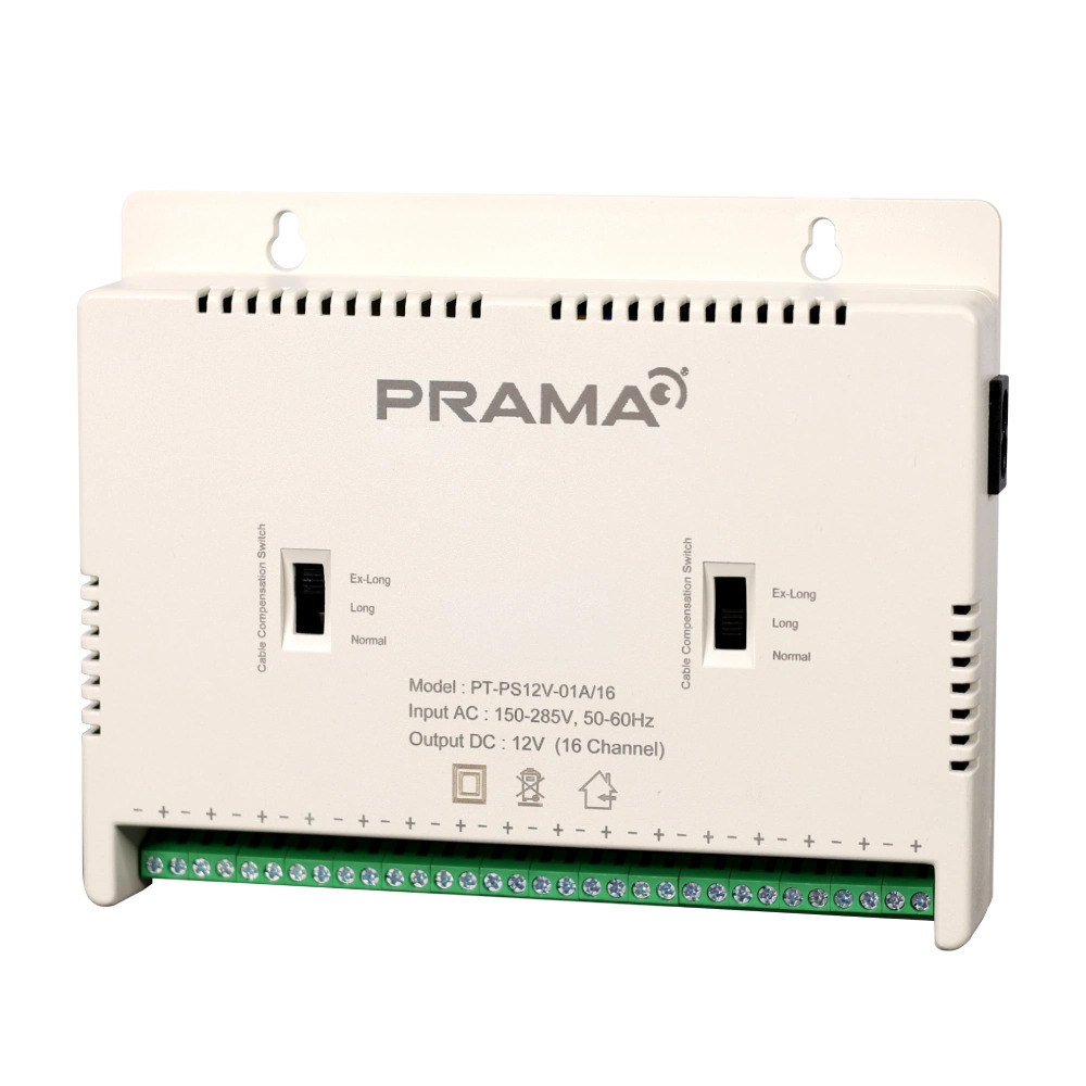 Prama CCTV Power Supply 16ch 12v/10a (PS12V-01A/16) - Image 2