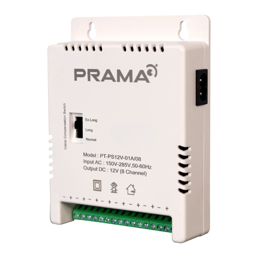 Prama CCTV Power Supply 8ch 12v/5a (PS12V-01A/08) - Image 2