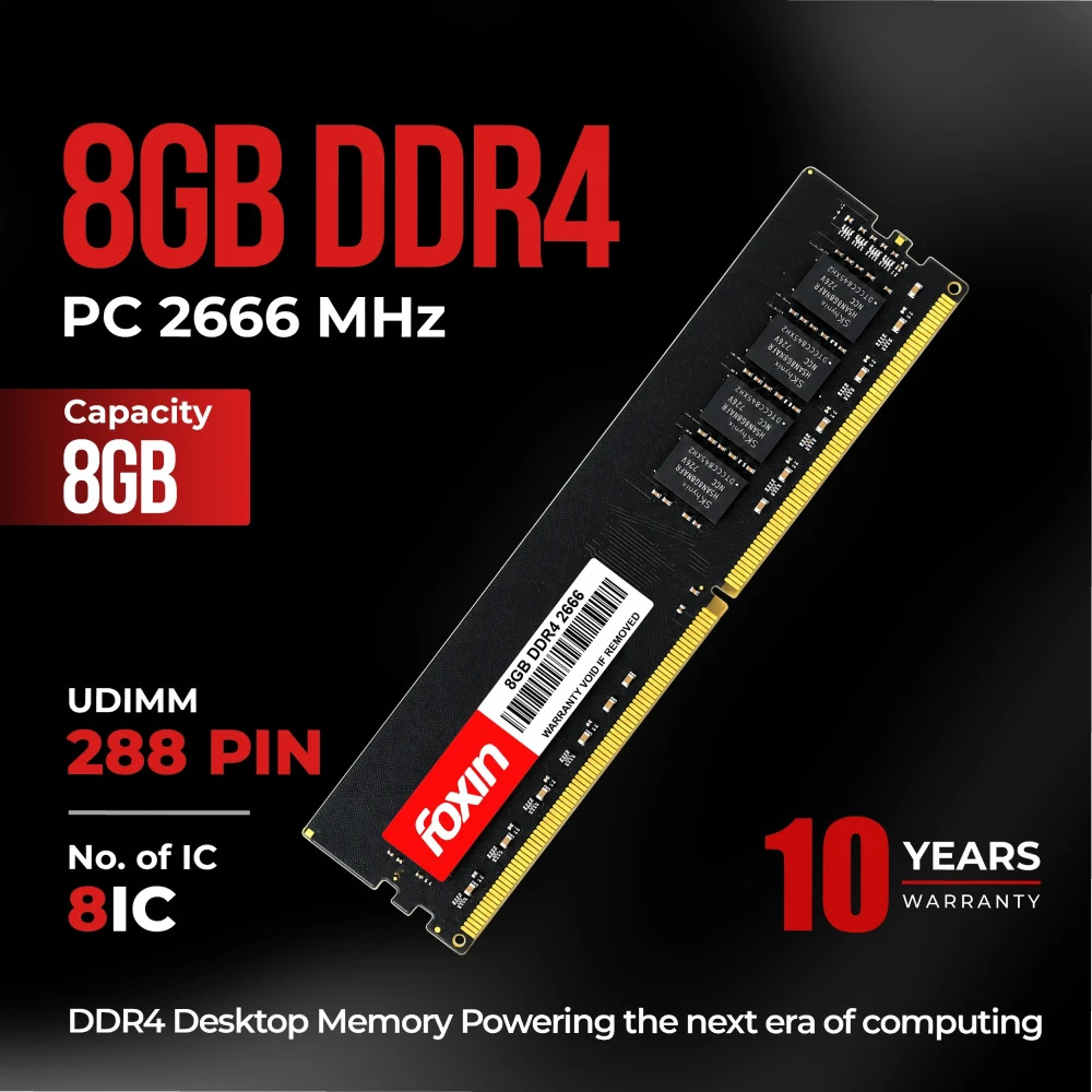 Foxin Desktop Ram 8GB DDR4 2666 MHz - Image 3