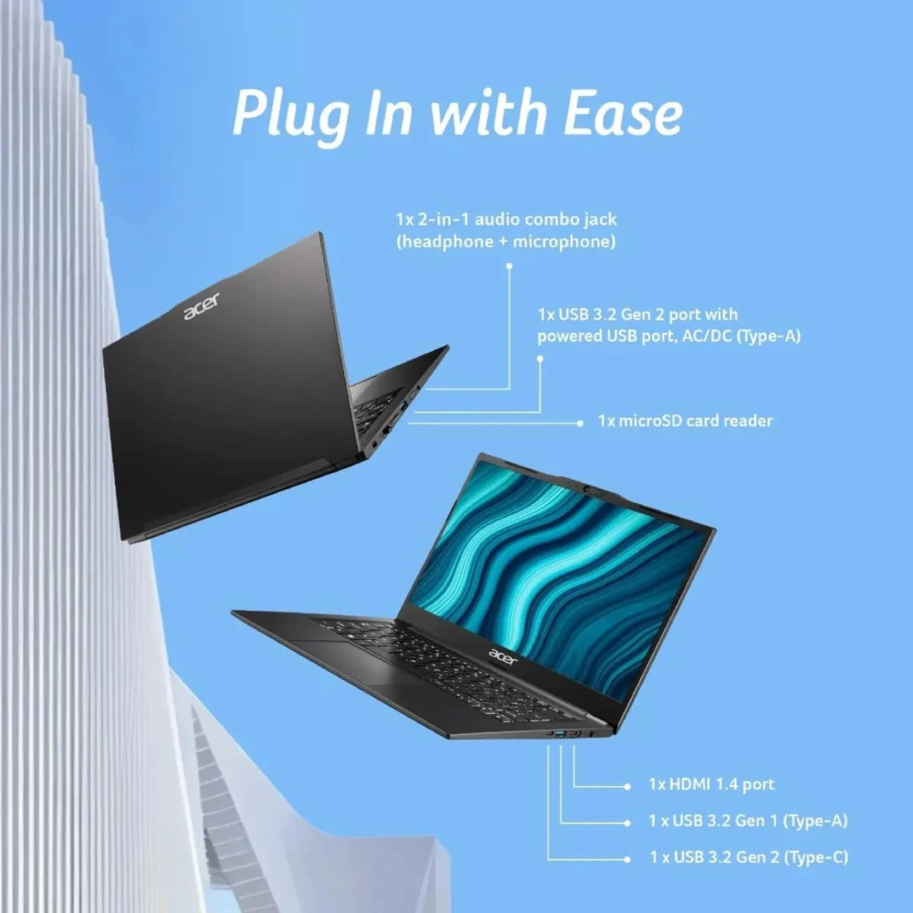 Acer Laptop Ryzen 3 5400U (8GB | 256GB | 14.0 | Win 11 Home SL) TravelLite - Image 2