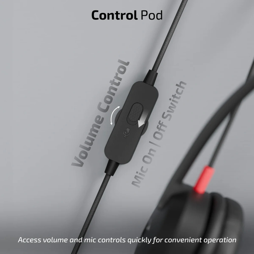 Iball Wired Headphone With Mic Decibel U200 - Image 3