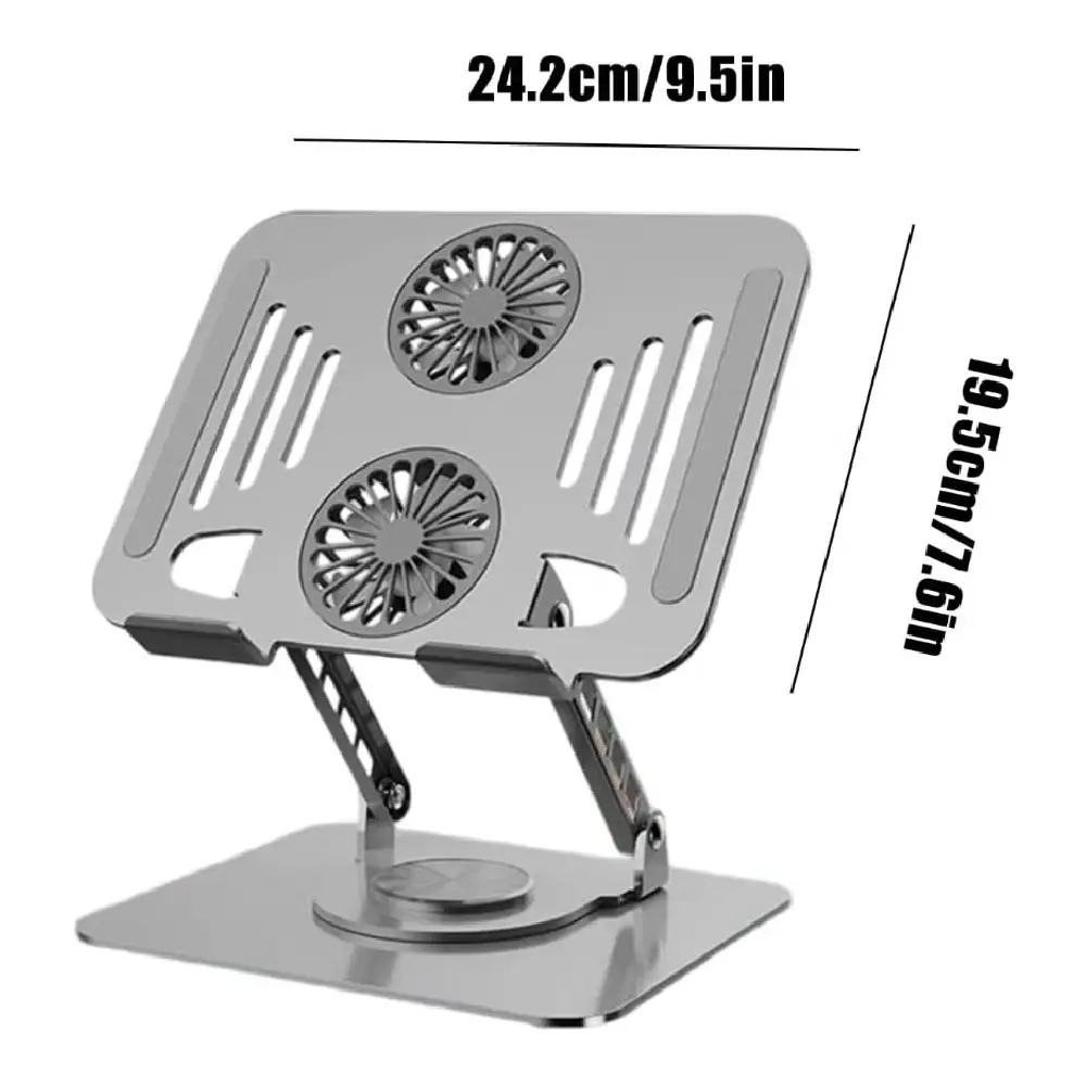 Laptop & Tablet Stand 10 - 17" Metal (Silver) - Image 2