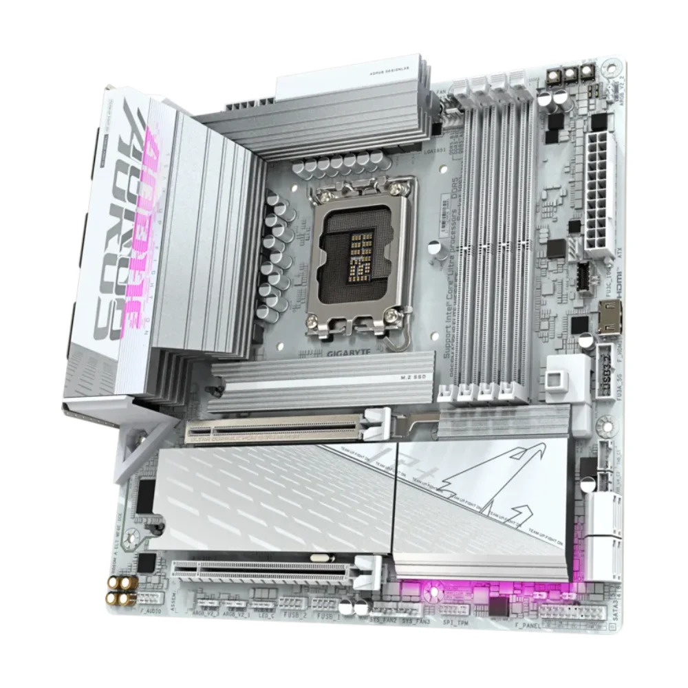 Gigabyte Motherboard B860M AORUS ELITE WIFI6E ICE DDR5 For Intel Ultra Processors - Image 2