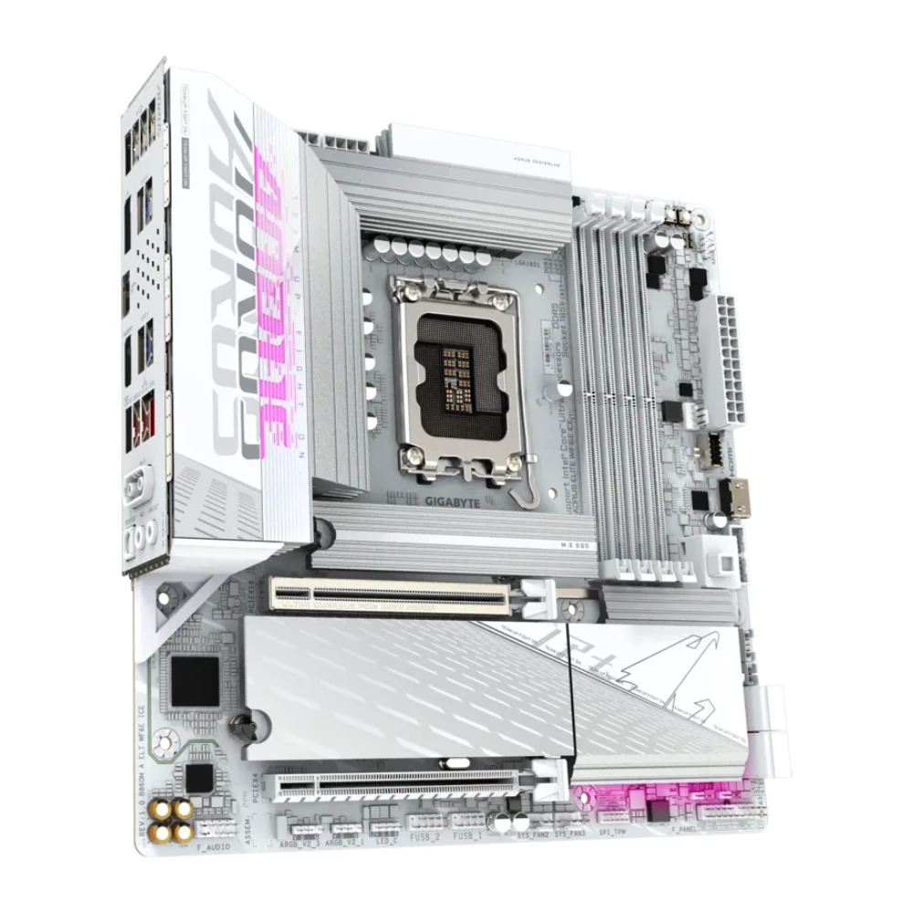Gigabyte Motherboard B860M AORUS ELITE WIFI6E ICE DDR5 For Intel Ultra Processors - Image 5