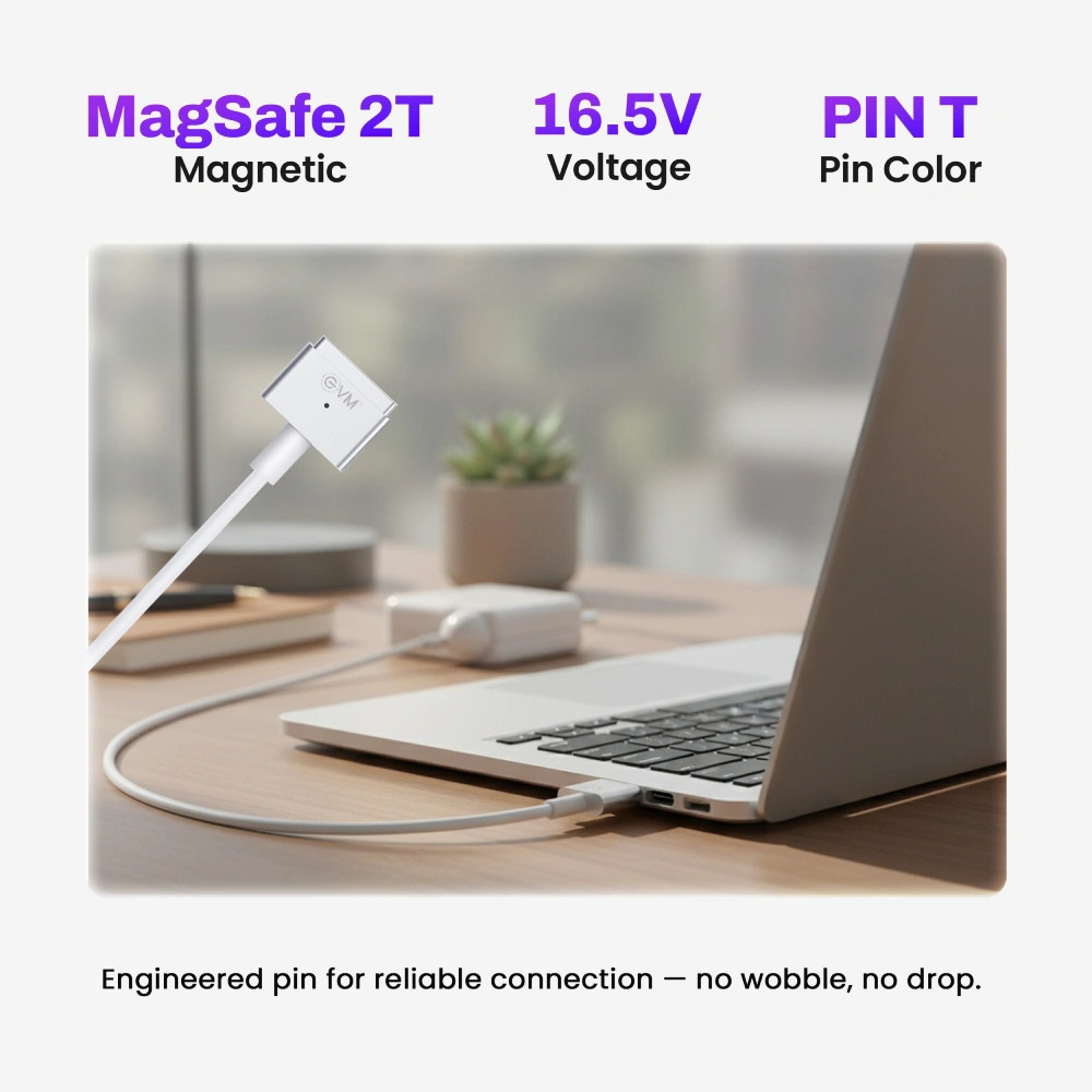 EVM Laptop Adapter Compatible For Apple 60w 16.5v | 3.65a | Magsafe 2 - Image 2