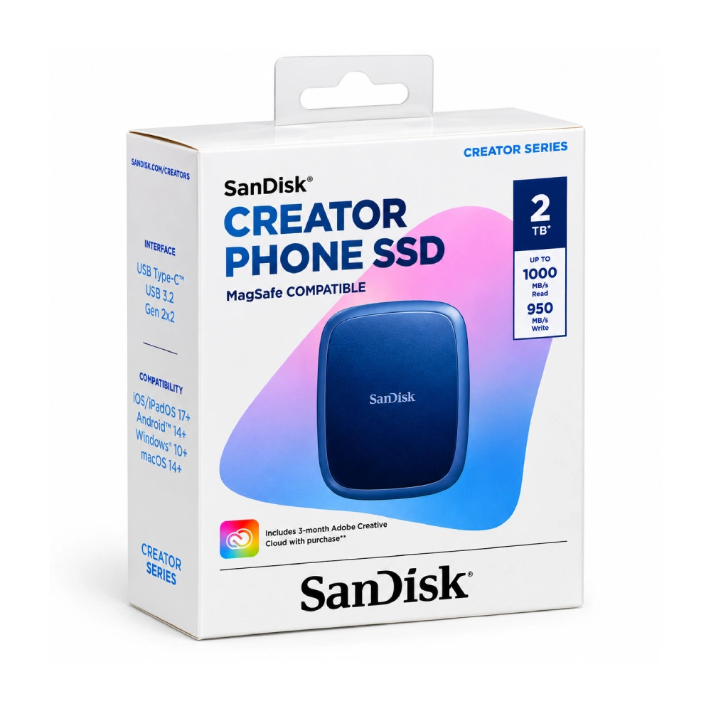 Sandisk External SSD 2TB Creator (With Type-C and USB 3.2)