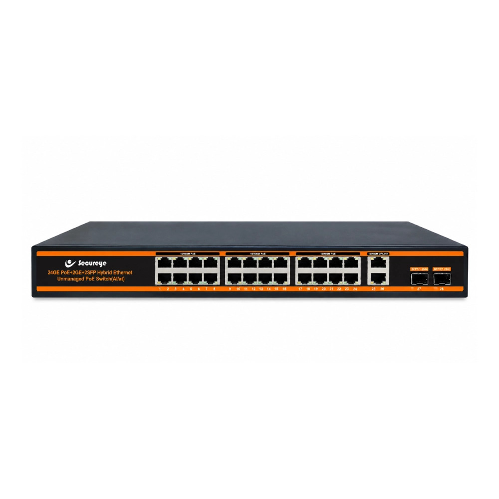 Secureye Poe Switch 24 Port (24 GE + 2 UG + 2 SFP Port) S-24GE-2G-2UF-3N - Image 2