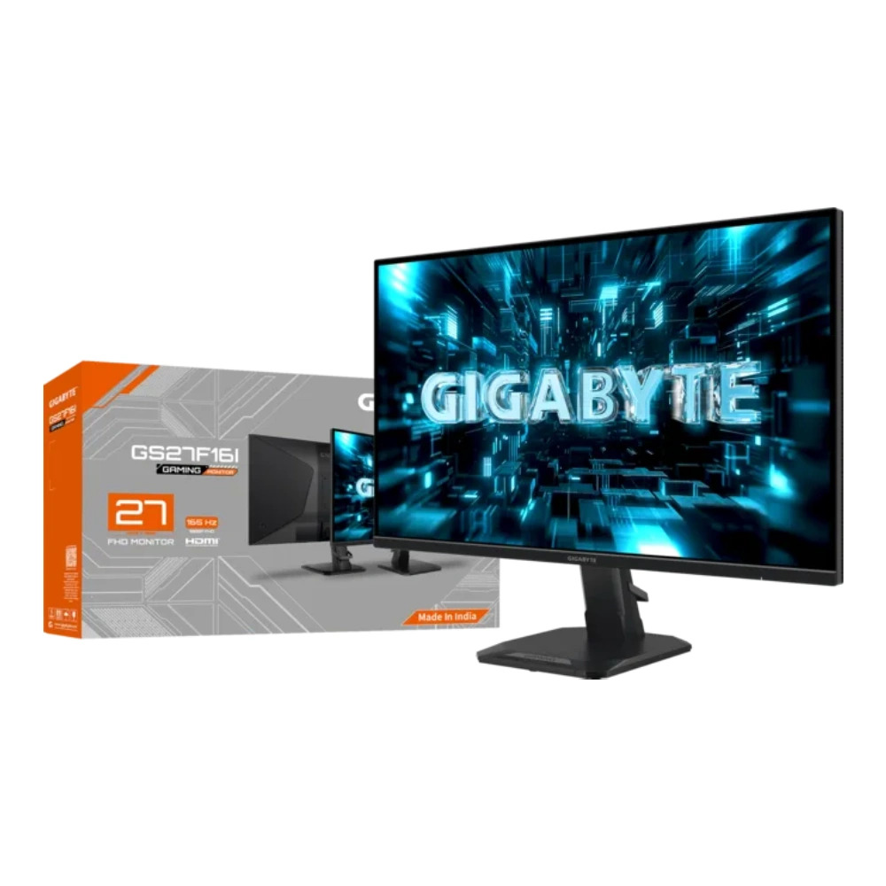 Gigabyte LED Monitor 27" FHD VA 165Hz 1ms For Gaming With 2×HDMI | DP (GS27F16I)