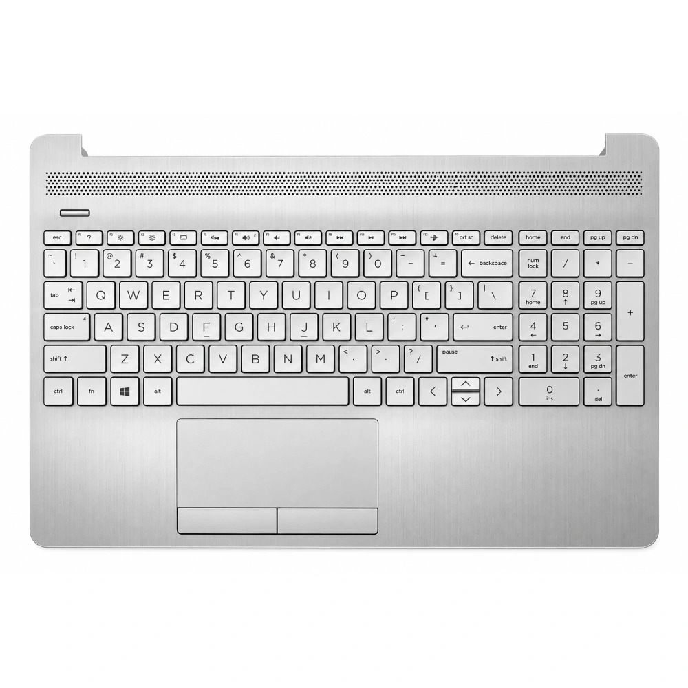 Laptop Touchpad With Keyboard For HP 250-G9 | 15S-DU Silver