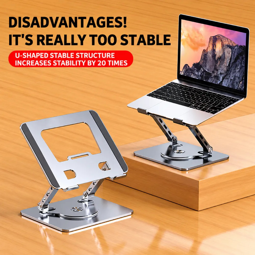 Laptop | Tablet Stand For Upto 17 Inch Silver (Metal) - Image 3