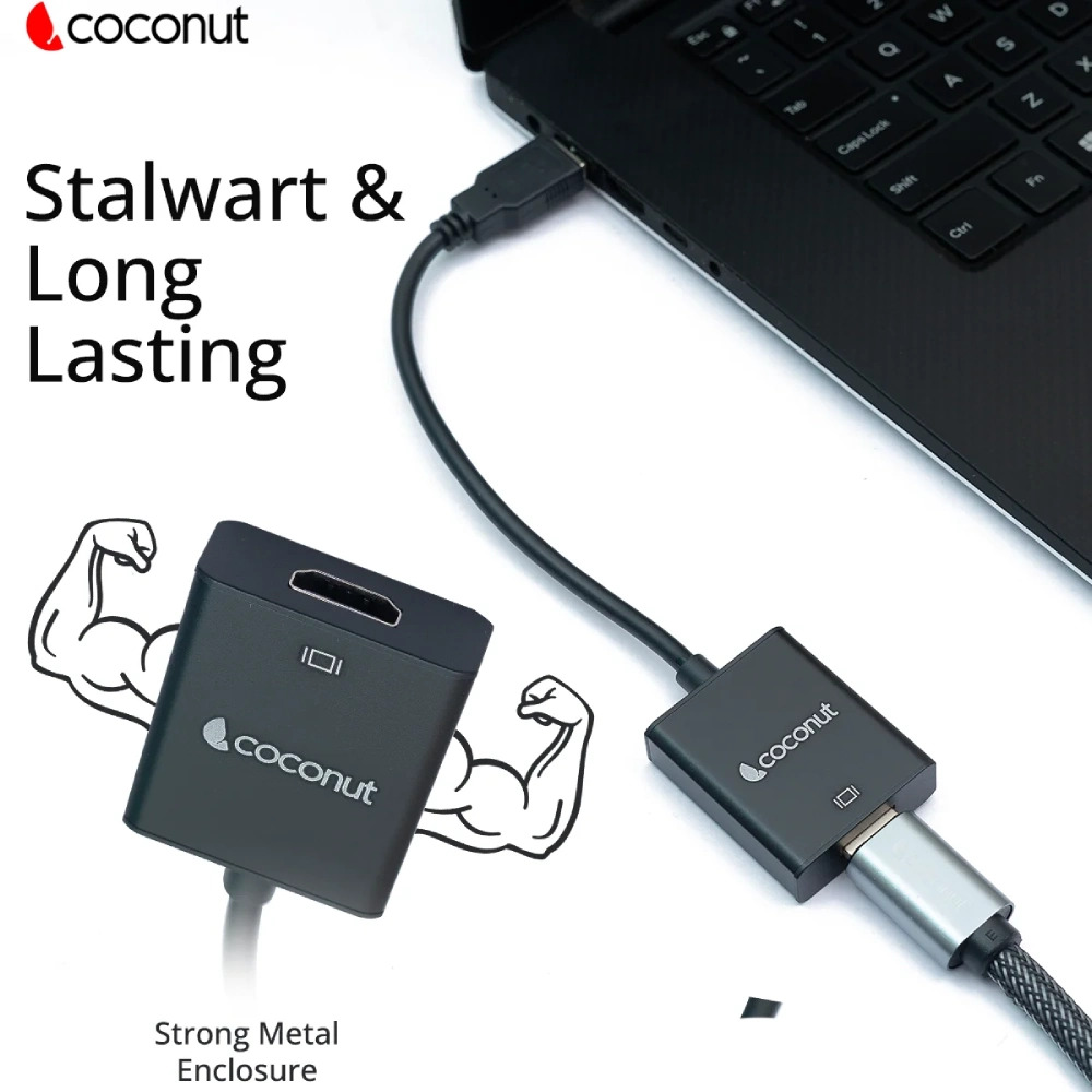 Coconut USB 3.0 To HDMI Converter (Male to Female) - Image 3
