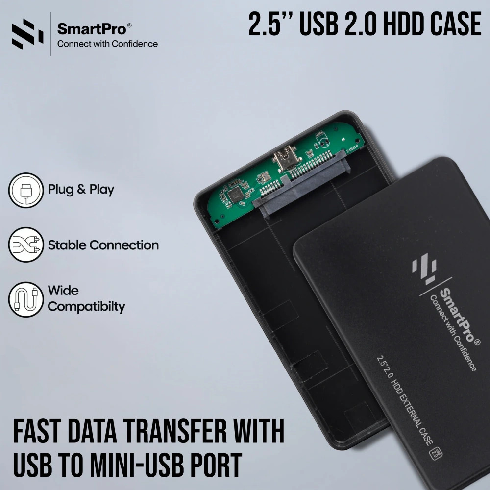 Smart-Pro HDD Casing 2.5 Inch USB 2.0 Plastic - Image 2