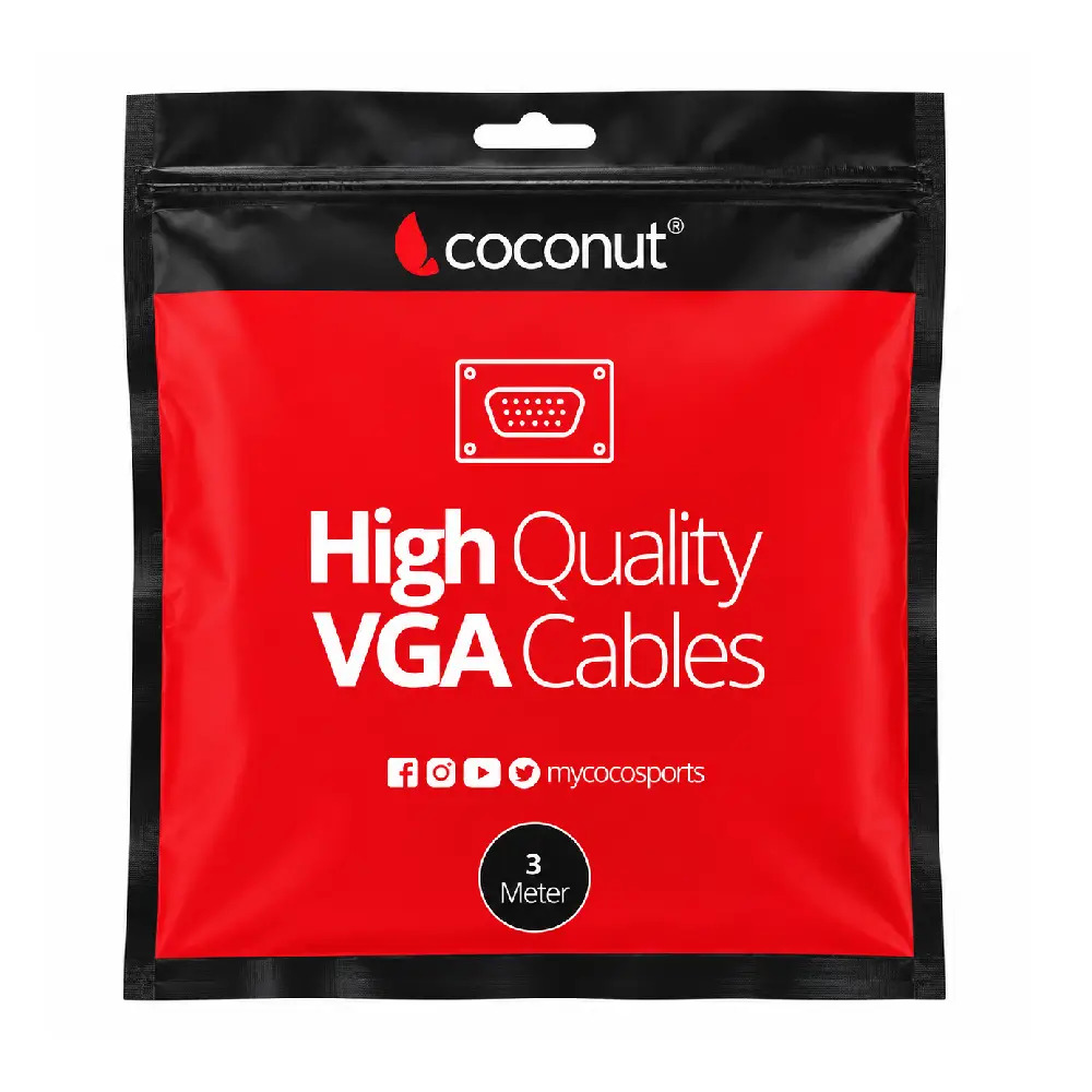 Coconut VGA to VGA Cable 3m