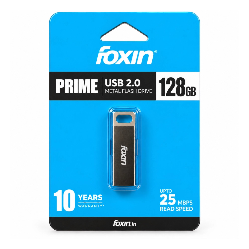 Foxin Prime Pendrive 128GB USB 2.0 (METAL)