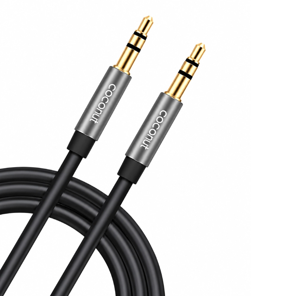Coconut AUX Cable 3.5mm Male To Male 1m (AX11) - Image 3