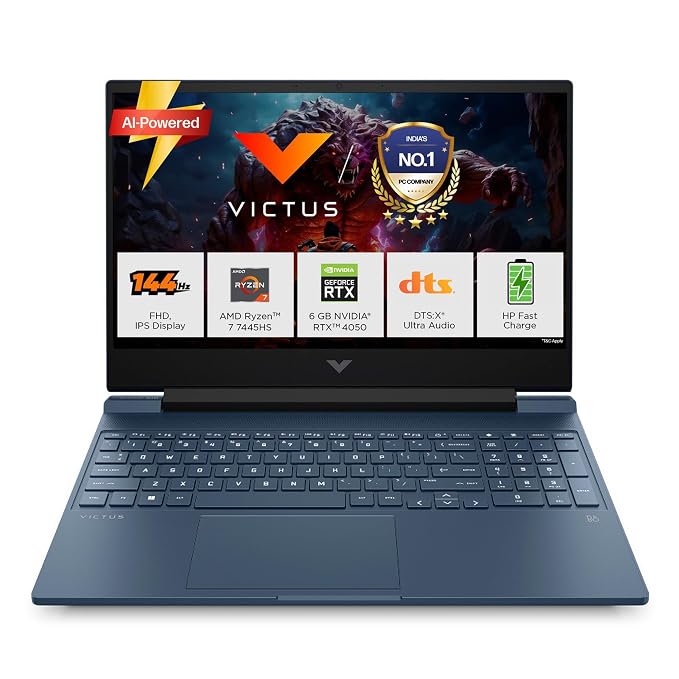 HP Victus Gaming 15-FB3118AX/FB3130AX AMD R7 7445HS/ 16GB /512GB SSD /6GB RTX 4050 /15.6"/W11+MSO
