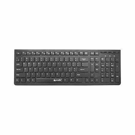 ProDot Feather Chicklet Keyboard I Plug & Play I 1.5m USB Wire I 10M Keystrokes I 108 Keys I Rupees Key I Ergonomic, Spill Resistant Design | 3 Year Warranty | Works with Windows, iOS, Linux